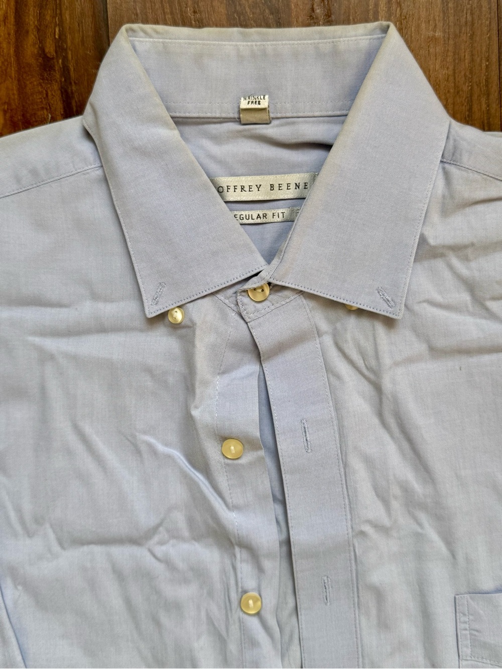 Geoffrey Beene Men's Light Blue Regular Fit Dress Shirt